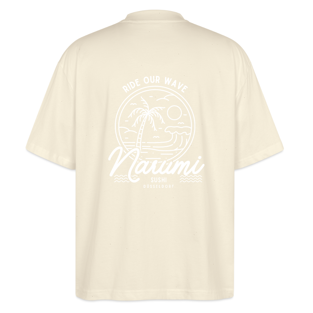 Narumi “Ride our wave” Oversized T-Shirt - natural raw