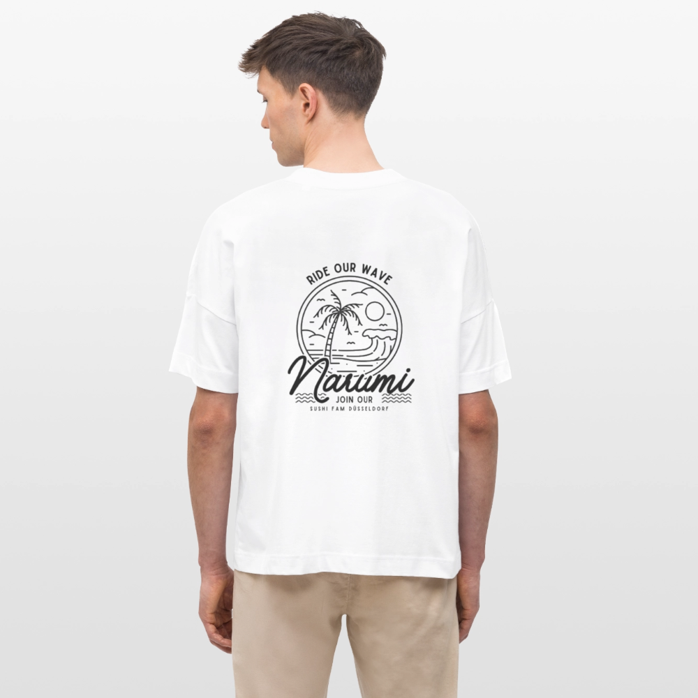 Narumi “Ride our wave” Oversized T-Shirt - white