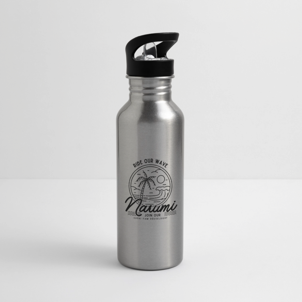 Narumi “Ride our wave” Wasserflasche - Lightsilver