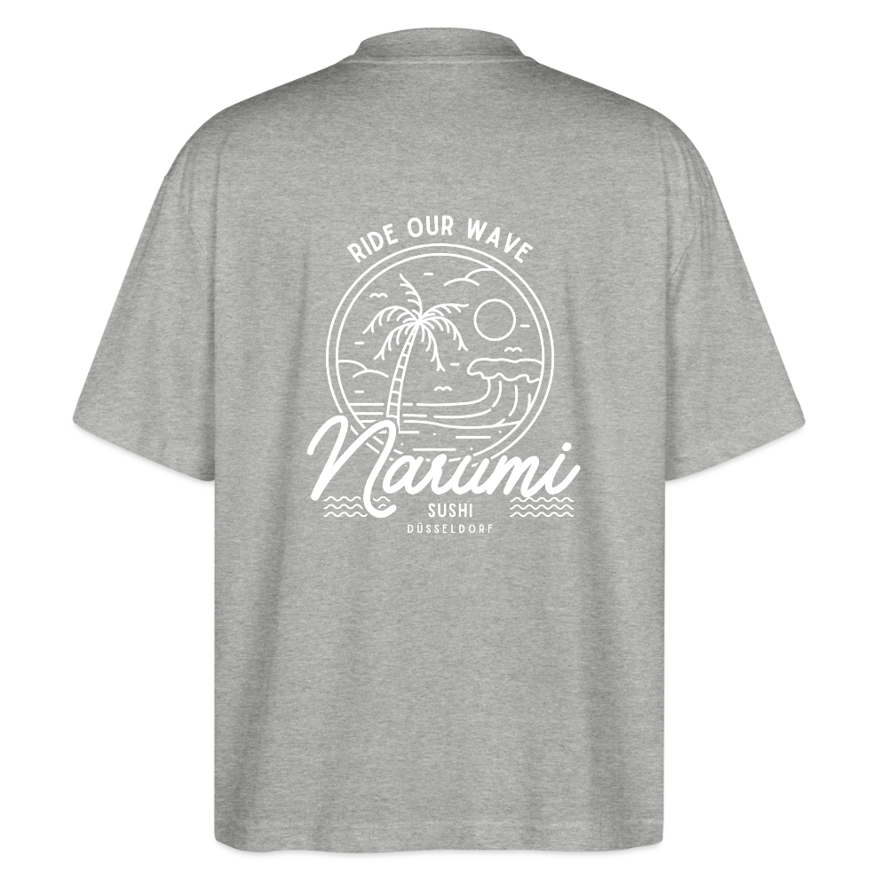 Narumi “Ride our wave” Oversized T-Shirt - heather grey