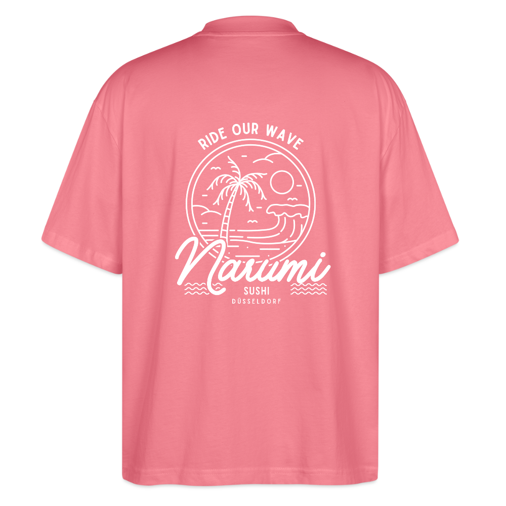 Narumi “Ride our wave” Oversized T-Shirt - pink joy