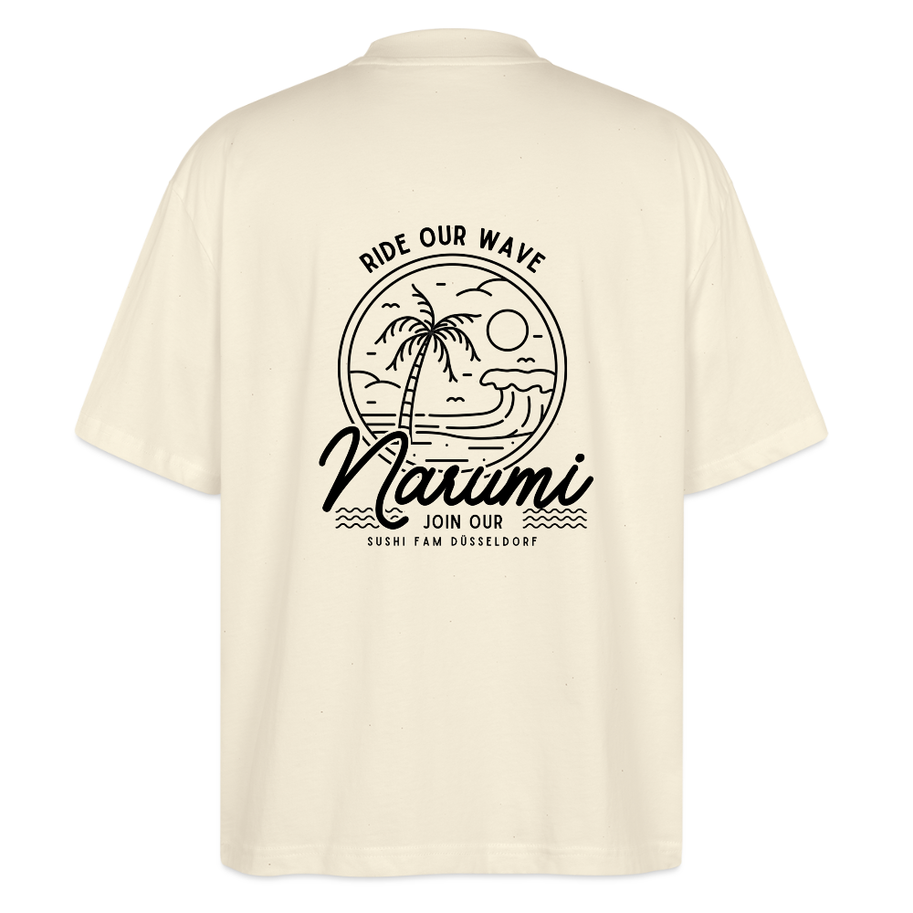 Narumi “Ride our wave” Oversized T-Shirt - natural raw