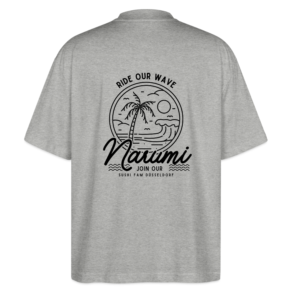 Narumi “Ride our wave” Oversized T-Shirt - heather grey