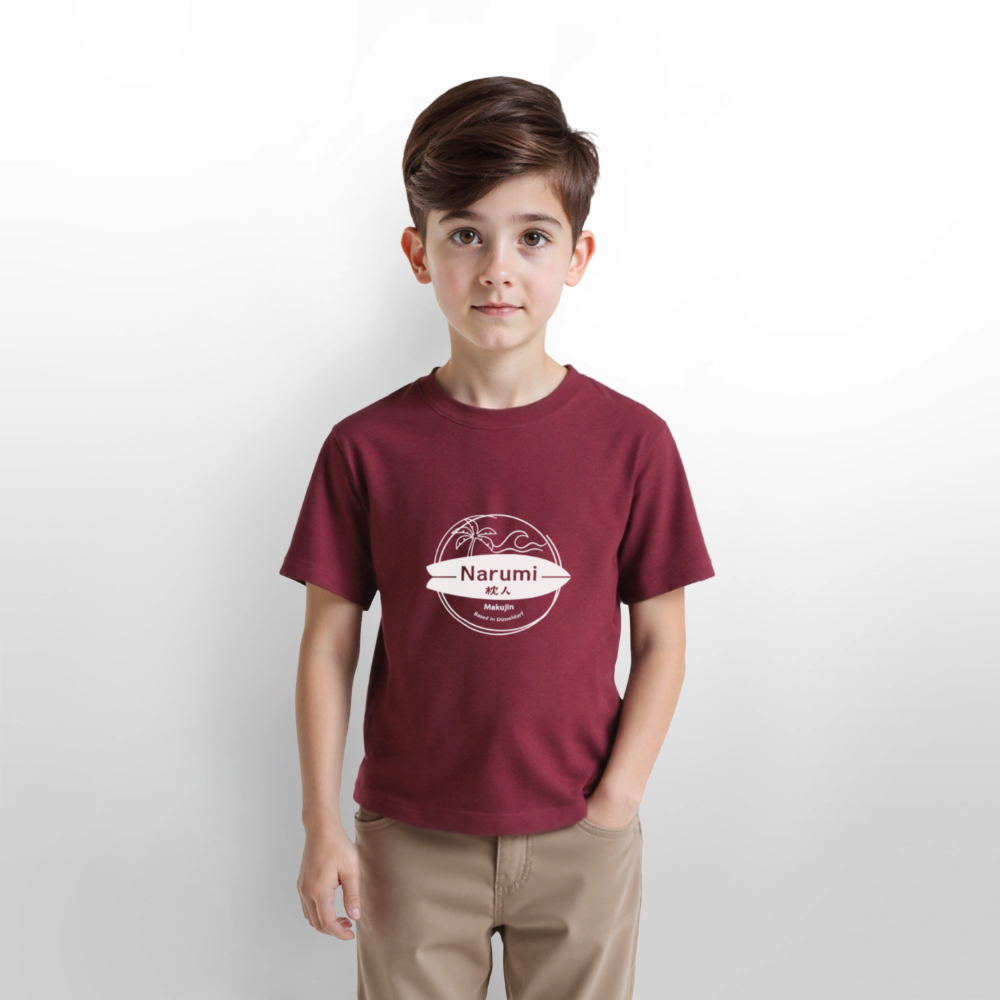 Narumi Makujin Kinder T-Shirt - Burgunderrot