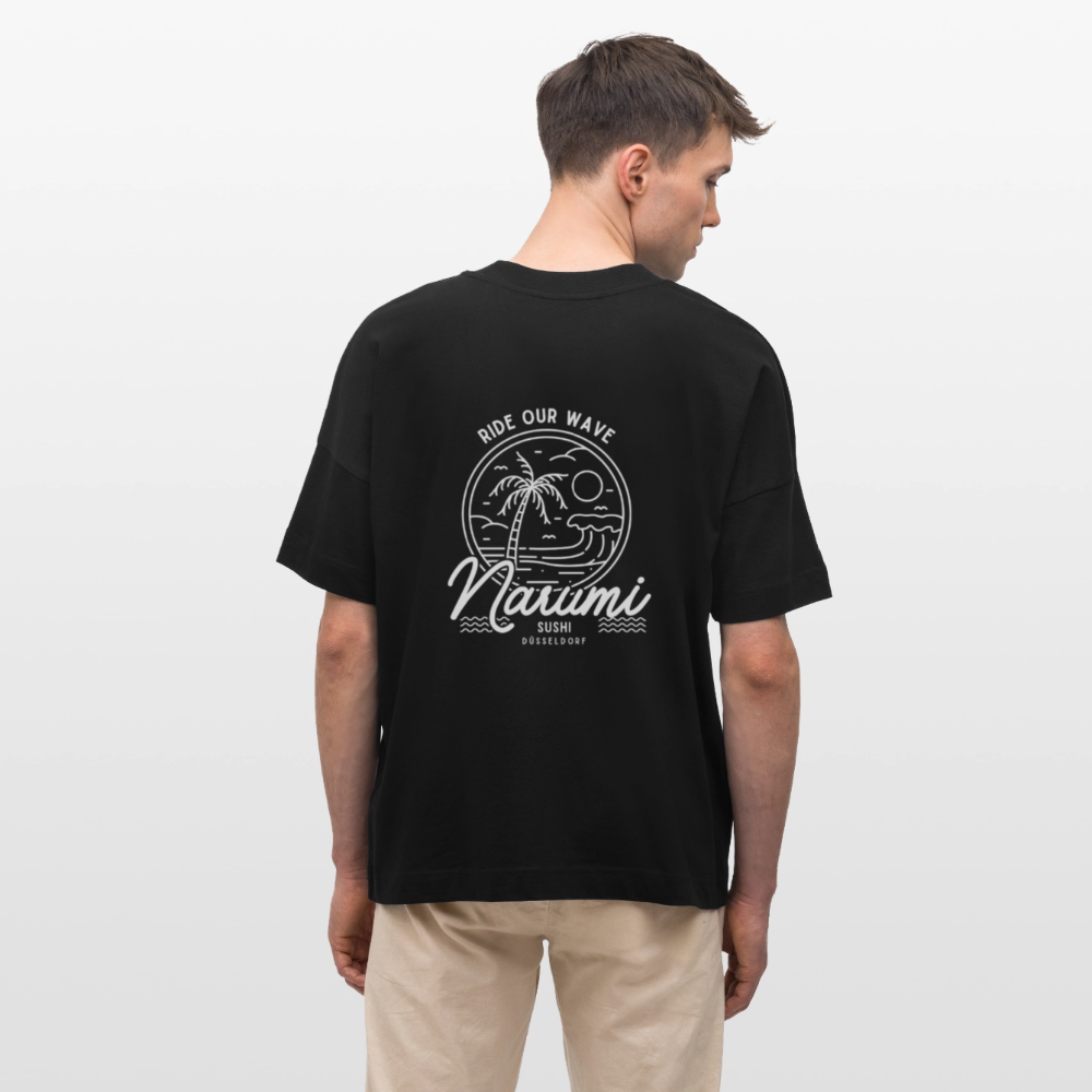 Narumi “Ride our wave” Oversized T-Shirt - black
