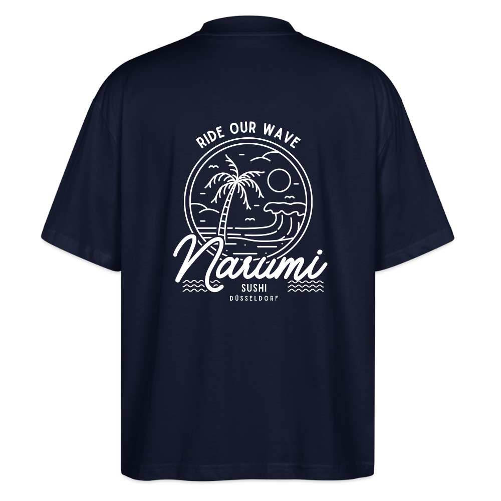 Narumi “Ride our wave” Oversized T-Shirt - navy