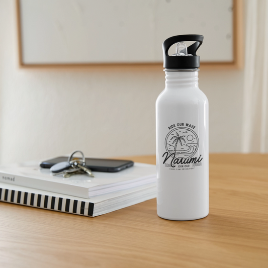 Narumi “Ride our wave” Wasserflasche - Weiß