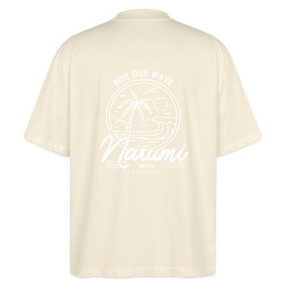 Narumi “Ride our wave” Oversized T-Shirt - natural raw