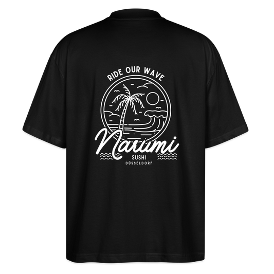Narumi “Ride our wave” Oversized T-Shirt - Schwarz