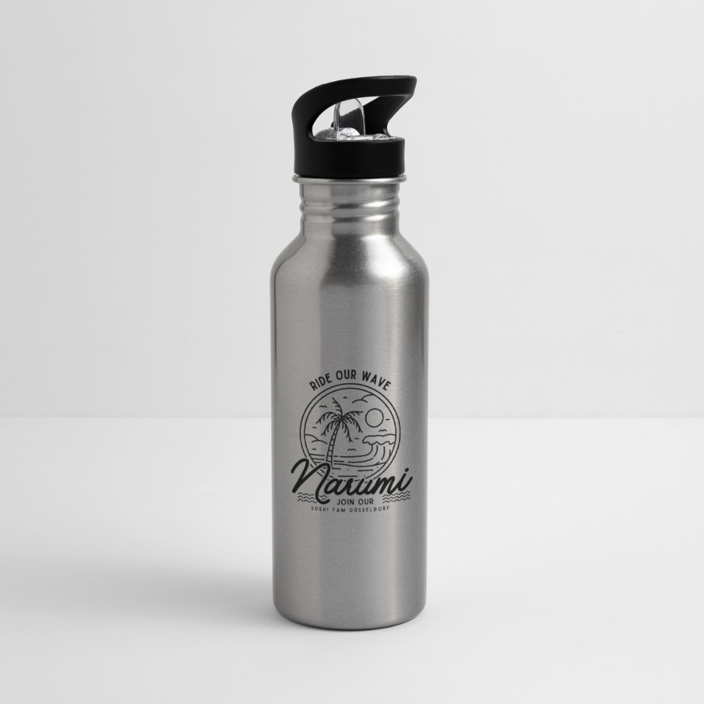 Narumi “Ride our wave” Wasserflasche - Lightsilver