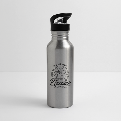 Narumi “Ride our wave” Wasserflasche - Lightsilver