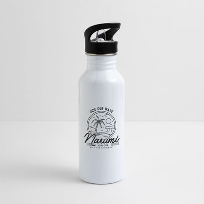 Narumi “Ride our wave” Wasserflasche - Weiß