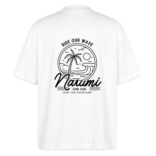 Narumi “Ride our wave” Oversized T-Shirt - white