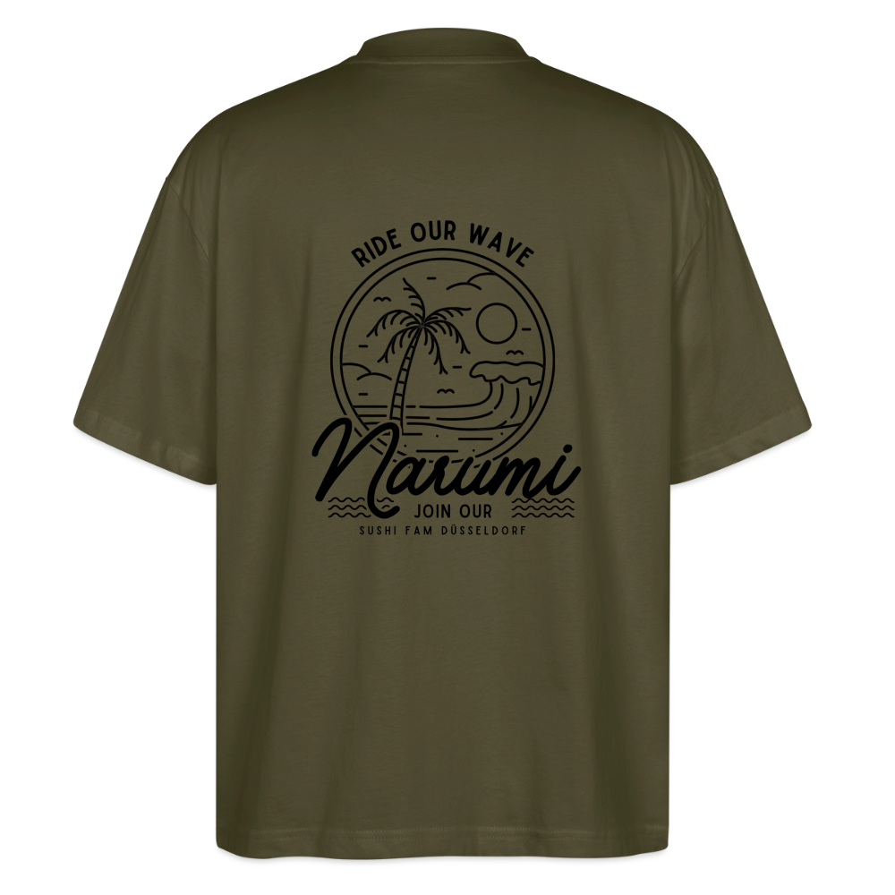 Narumi “Ride our wave” Oversized T-Shirt - Khaki