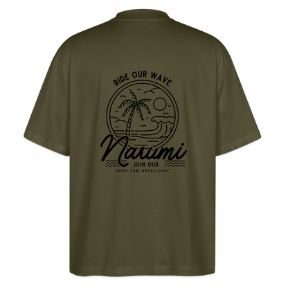 Narumi “Ride our wave” Oversized T-Shirt - Khaki