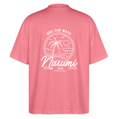 Narumi “Ride our wave” Oversized T-Shirt - pink joy 