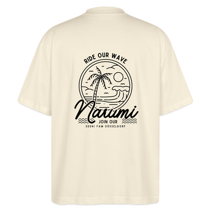 Narumi “Ride our wave” Oversized T-Shirt - natural raw