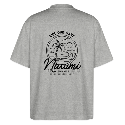 Narumi “Ride our wave” Oversized T-Shirt - heather grey