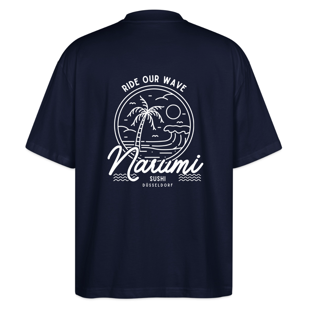 Narumi “Ride our wave” Oversized T-Shirt - Navy