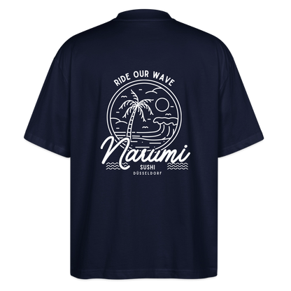 Narumi “Ride our wave” Oversized T-Shirt - Navy