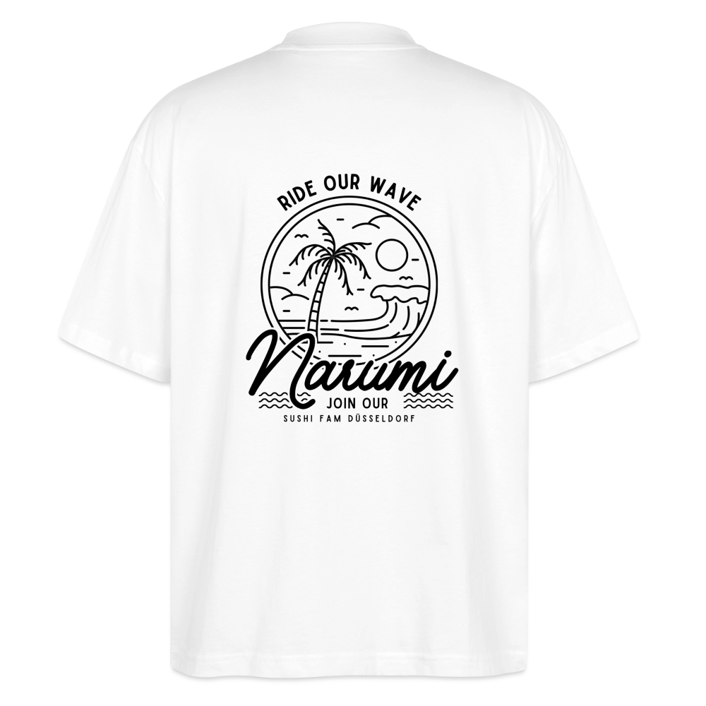 Narumi “Ride our wave” Oversized T-Shirt - Weiß