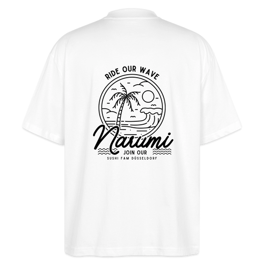 Narumi “Ride our wave” Oversized T-Shirt - Weiß